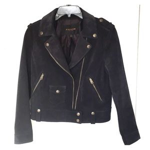 Brand New Coach Suede Moto Jacket (size M)